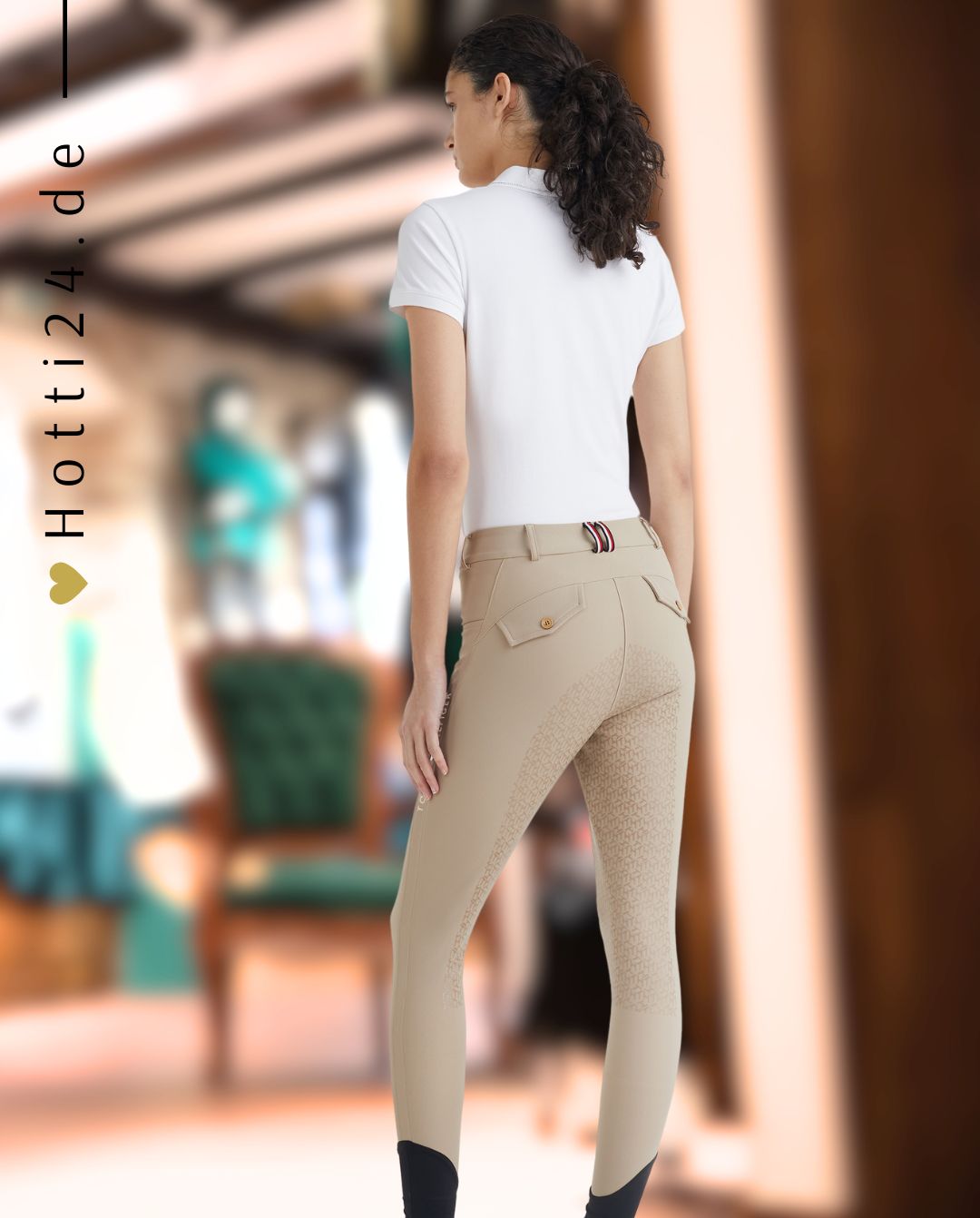 TOMMY HILFIGER »Reithose Classic Style FullGrip Beige