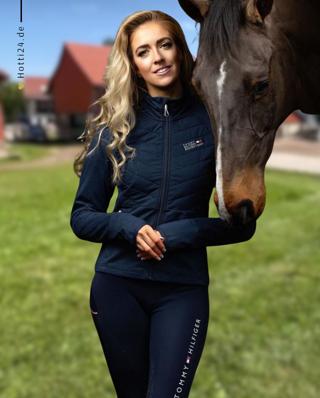 Tommy Hilfiger Equestrian "Riding Leggings Elmira FullGrip Desert Sky 🏷️