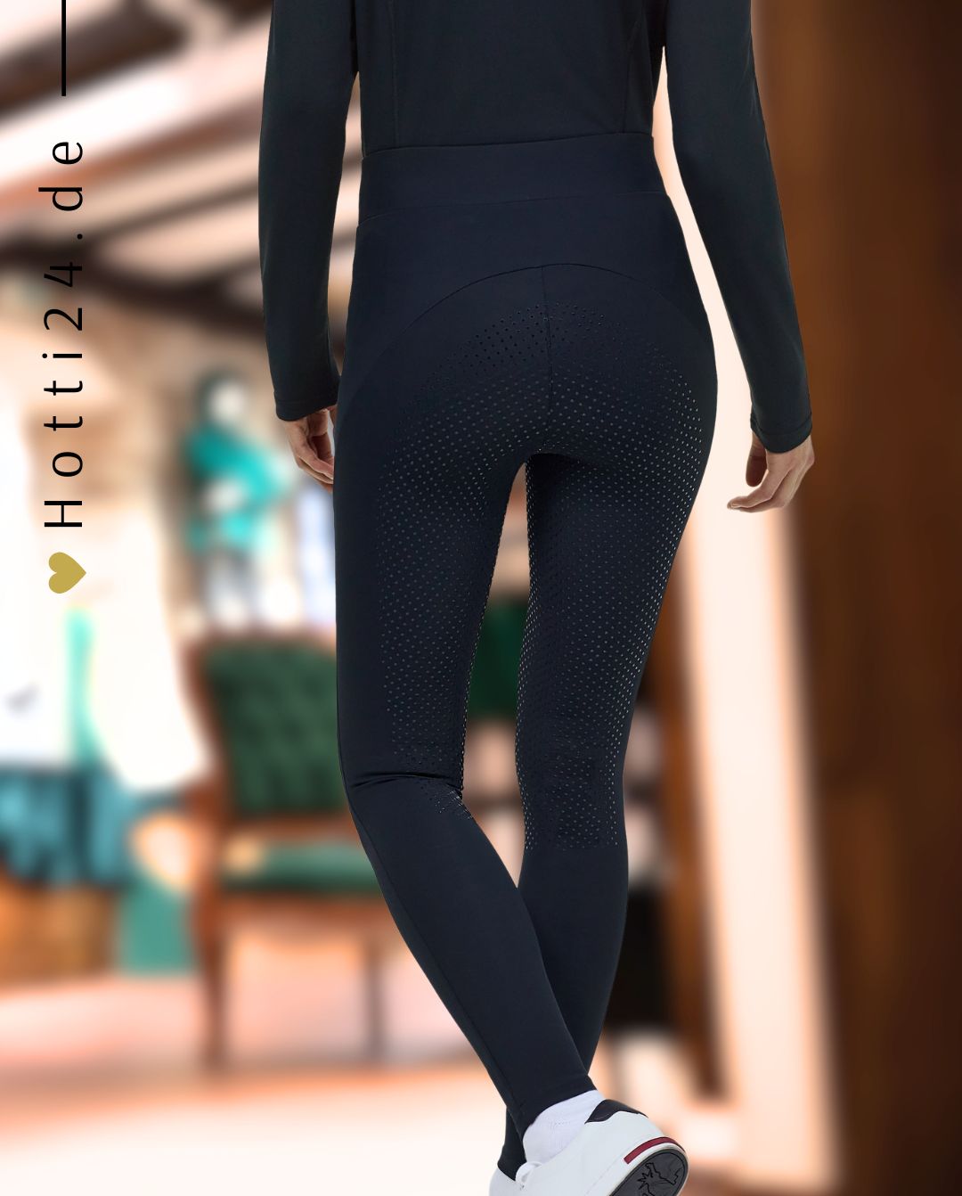 Tommy Hilfiger Equestrian »Reitleggings Elmira Strass FullGrip Desert Sky