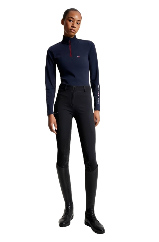 Tommy Hilfiger Equestrian Long-Sleeve Thermal Riding Shirt Desert Sky