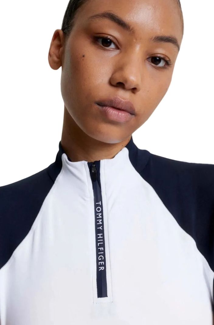 Tommy Hilfiger Equestrian Reitshirt Denver Cooling Optic White