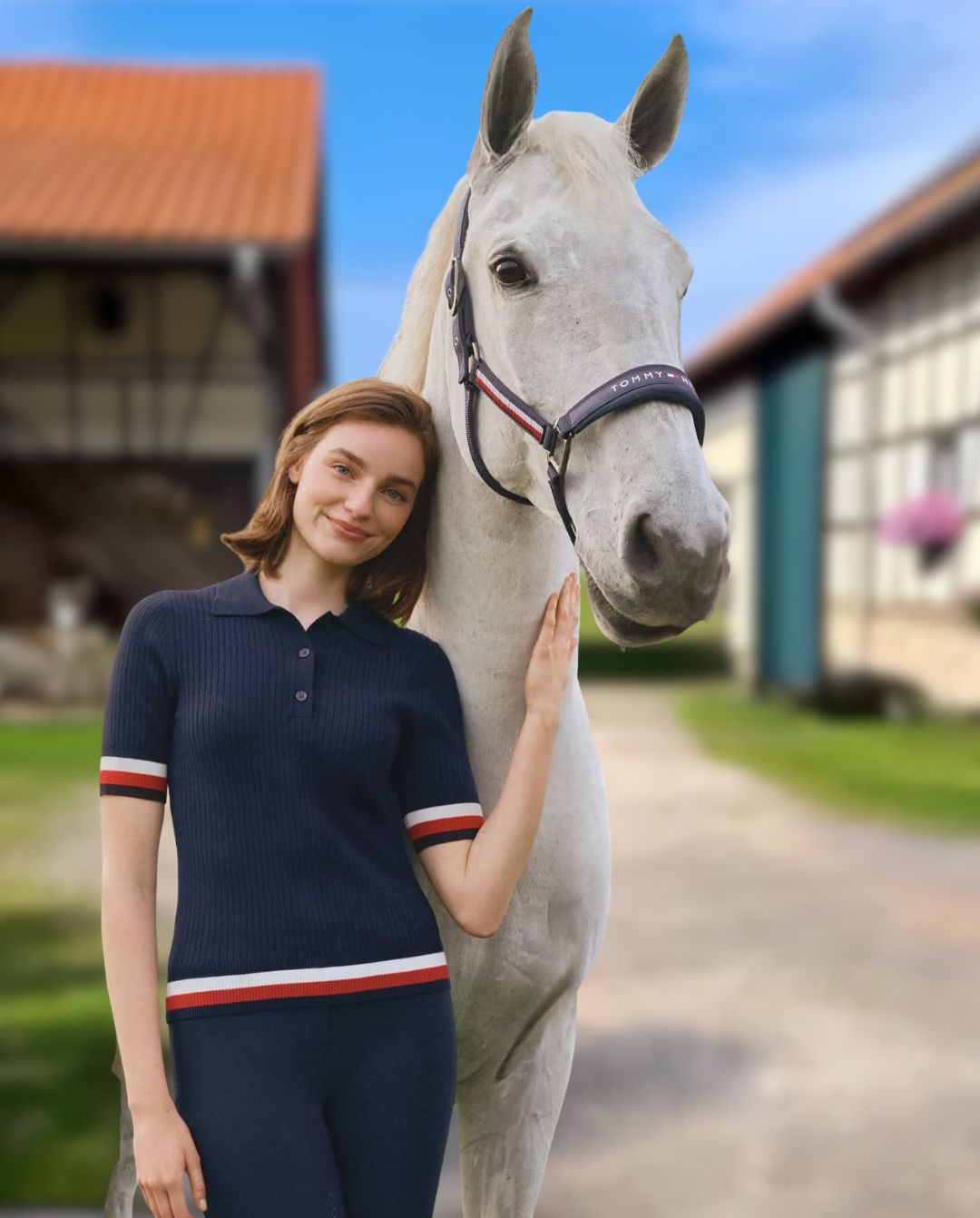 TOMMY HILFIGER »Strickpolo Lenox Desert Sky