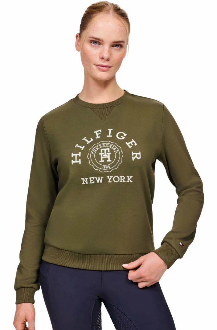 Tommy Hilfiger Equestrian Sweatshirt Evans Graphic Utility Olive
