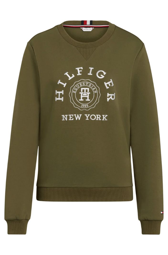 Tommy Hilfiger Equestrian Sweatshirt Evans Graphic Utility Olive