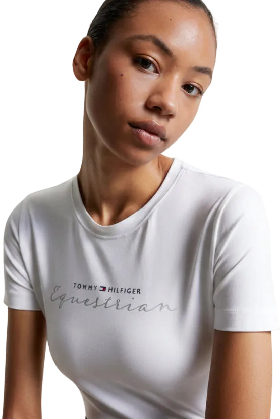 Tommy Hilfiger Equestrian T-Shirt Brooklyn Weiß