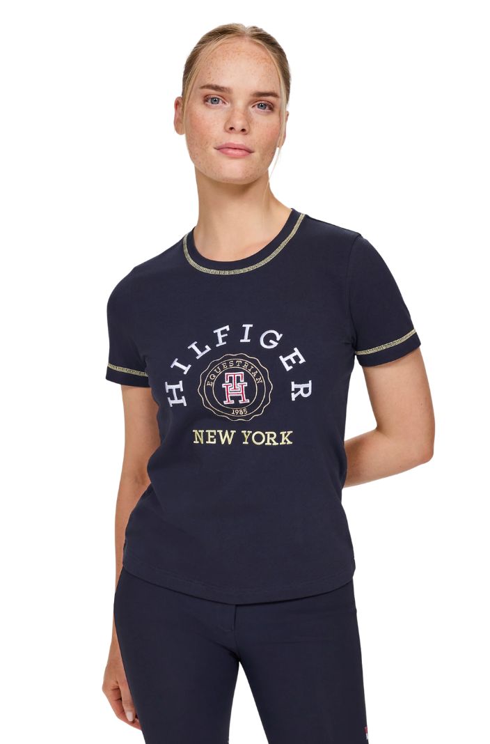 Tommy Hilfiger Equestrian T-Shirt Newport Graphic Desert Sky