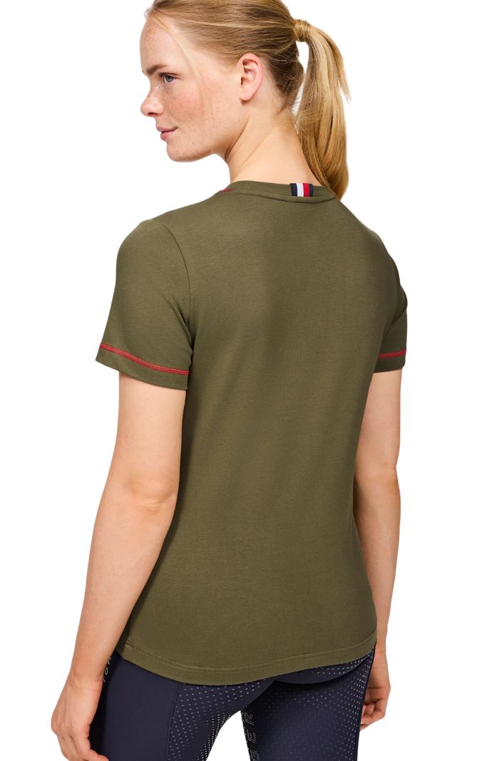 Tommy Hilfiger Equestrian T-Shirt Newport Graphic Utility Olive