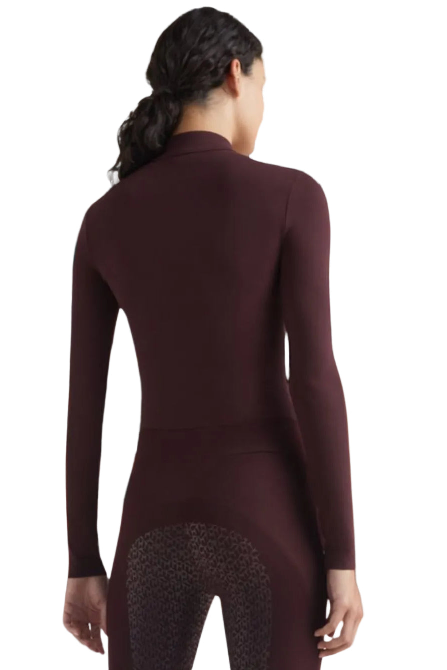 Tommy Hilfiger Equestrian Reitshirt Thermo Deep Burgundy