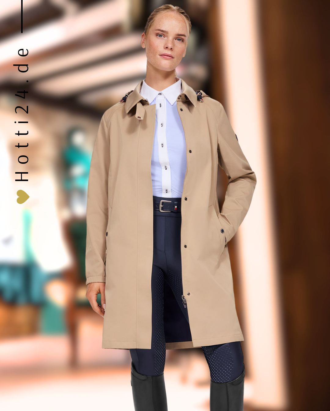 TOMMY HILFIGER »Regenmantel Edinburgh Beige