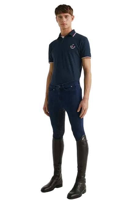 Tommy Hilfiger Equestrian Polo Shirt College Desert Sky