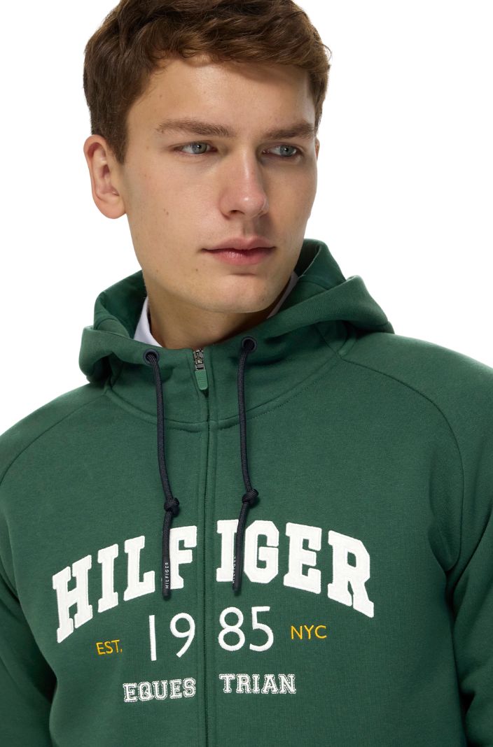 Tommy Hilfiger Equestrian Sweatjacke Parker Evergreen