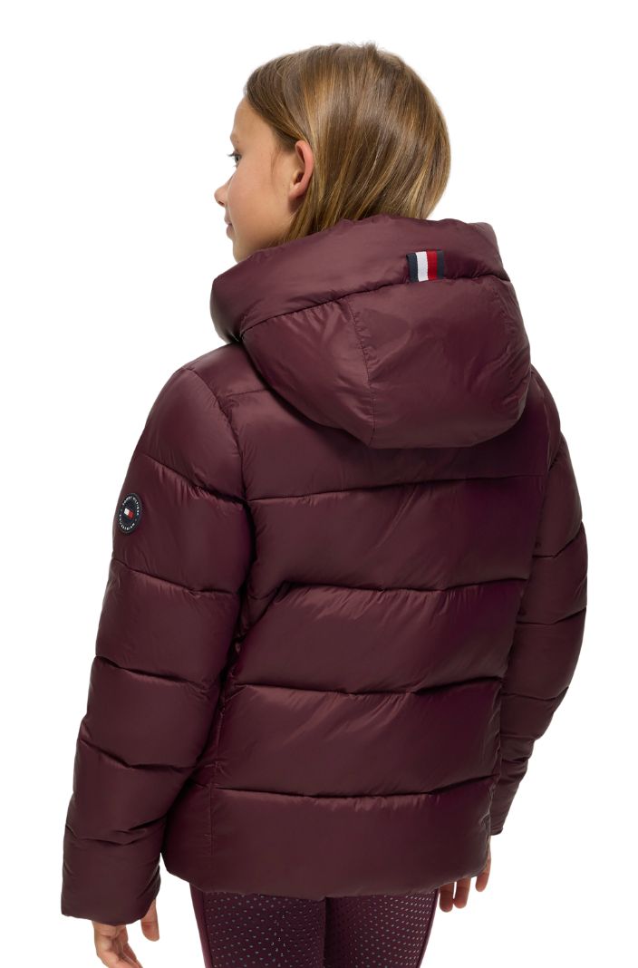 Tommy Hilfiger Equestrian Kids Puffer Jacke Glendale Deep Burgundy
