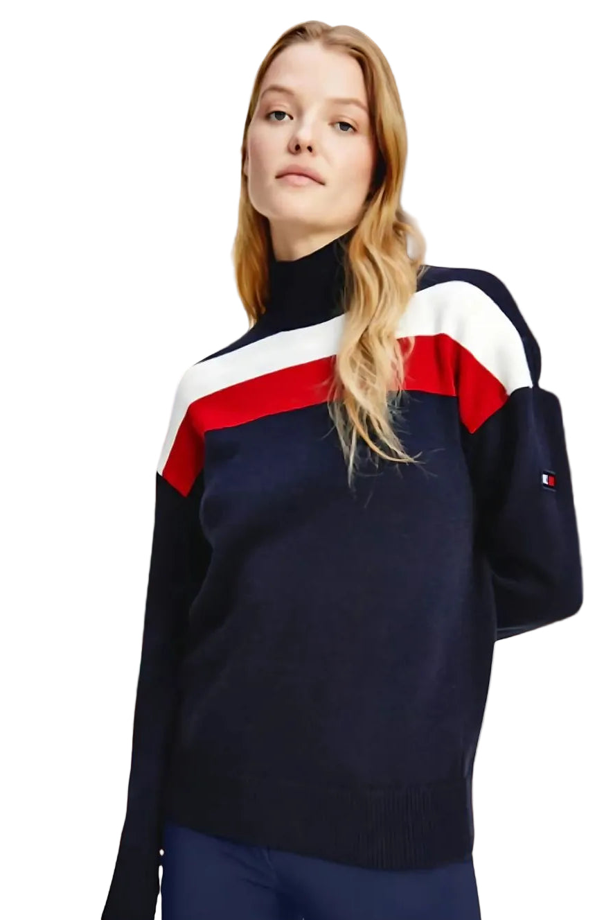 Tommy Hilfiger Equestrian Jumper Statement TH Desert Sky