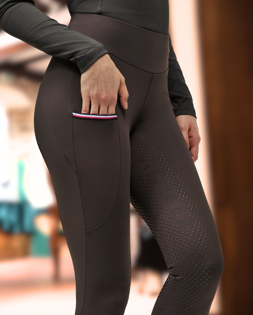Tommy Hilfiger Equestrian »Reitleggings Elmira FullGrip Cacao