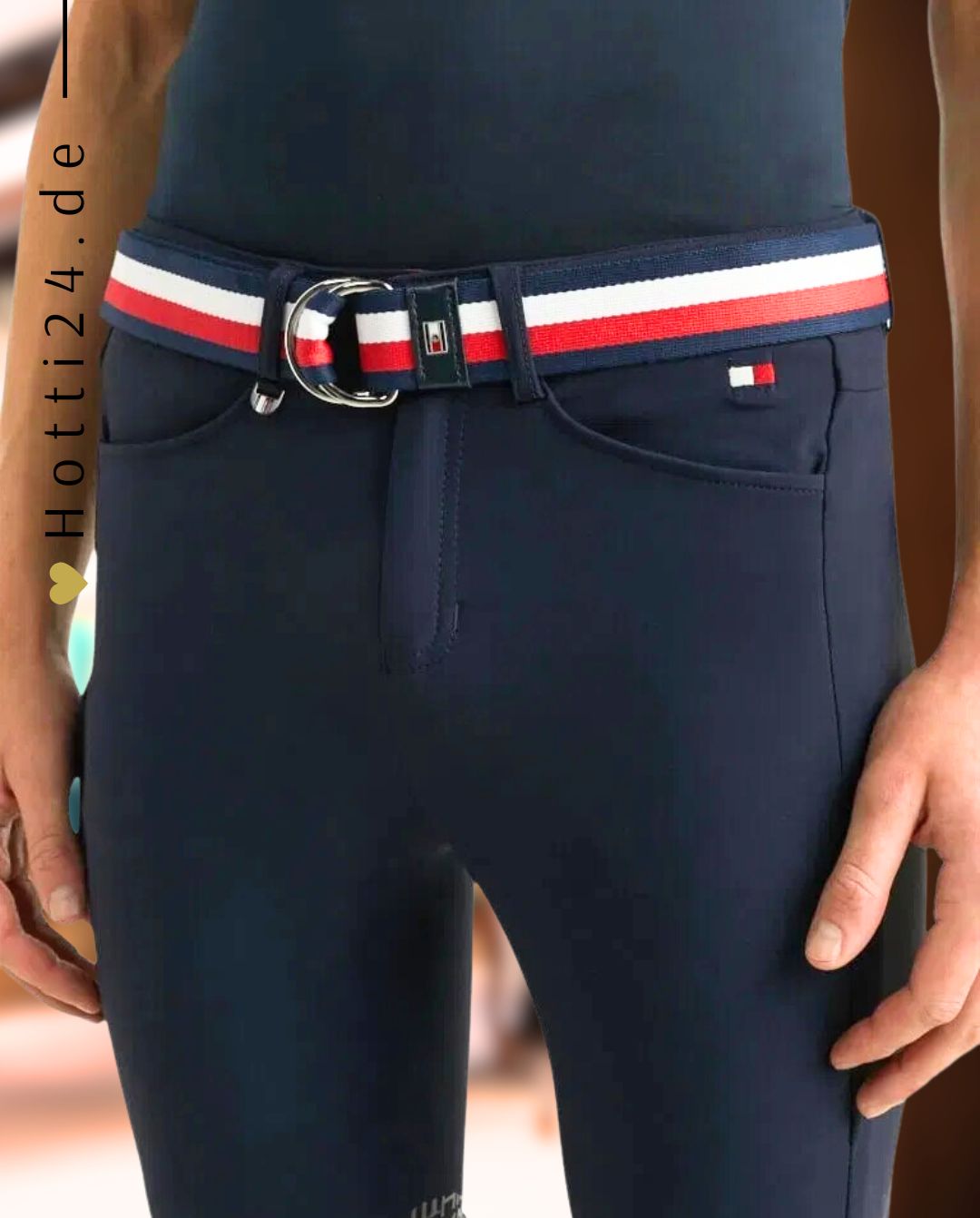 TOMMY HILFIGER »Belt with stirrup buckle
