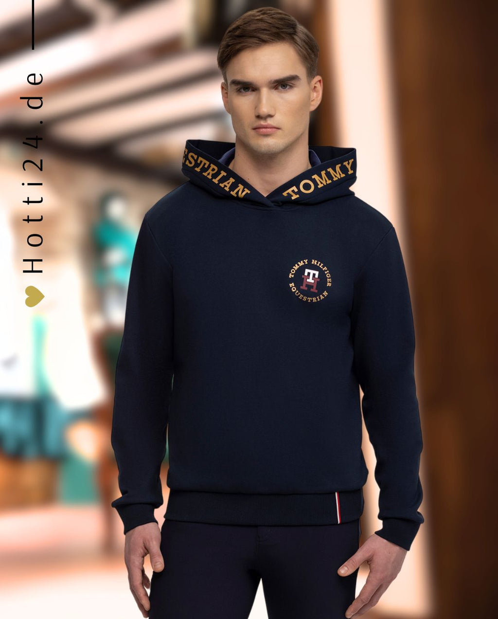 Kapuzenpullover Tommy Hilfiger Pullover Herren Pink Hoodie