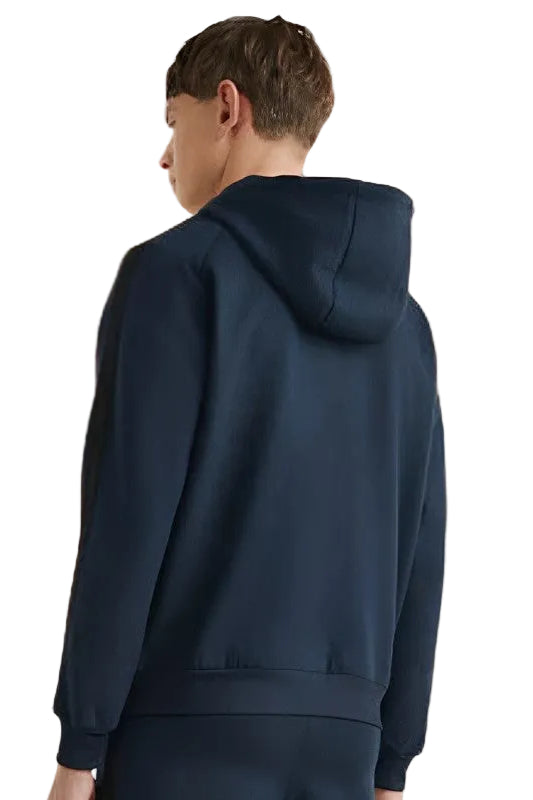 Tommy Hilfiger Equestrian® »Herren Hoodie Blau, mit Kängurutasche, Kapuze mit Kordel und gummiertem Kordelverschluss. Mit tonal bedruckten elastischen Ärmeln von Tommy Hilfiger und Silikon-Flaggenetikett auf der linken Brust Artikelnummer th07mhoo301-004 erhältlich bei www.Hotti24.de