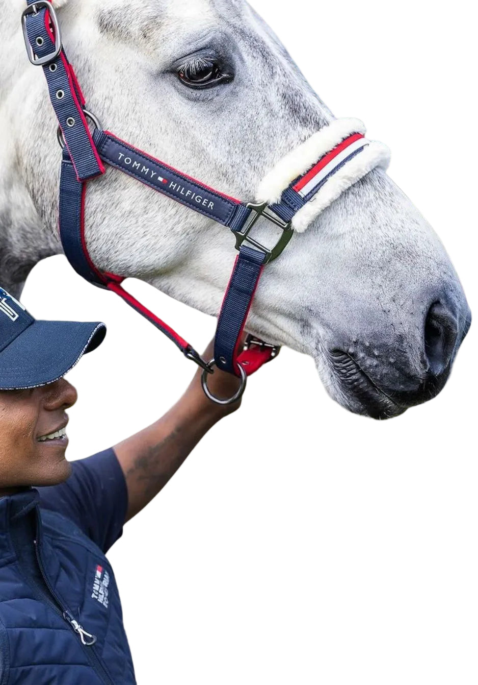 Tommy Hilfiger Equestrian Global Halter with Faux Fur Multi