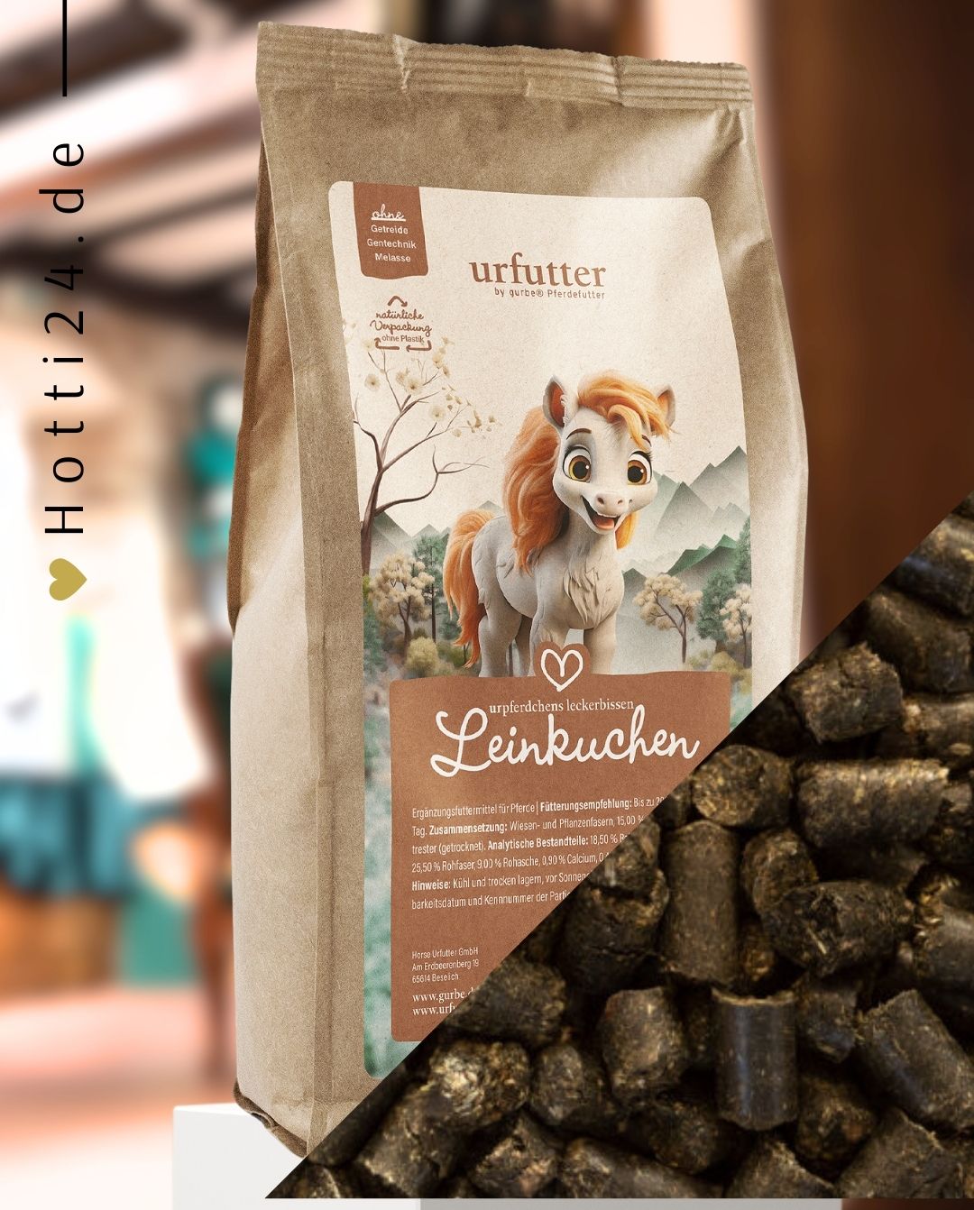 Urfutter »Leckerlis Urpferdchens Leinkuchen 1kg