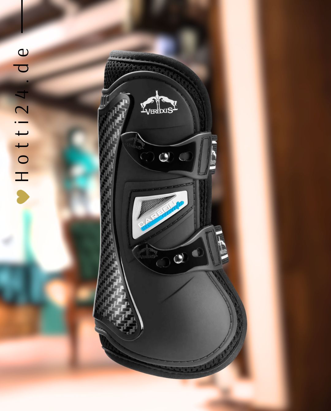 Veredus »Gamaschen Carbon Gel Vento vorne Black by Marcus Ehning