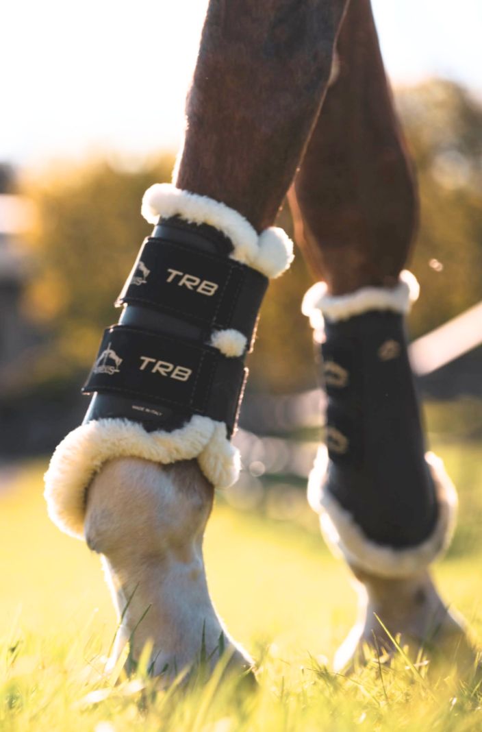 Veredus Gamaschen TRB Save the Sheep vorne Schwarz