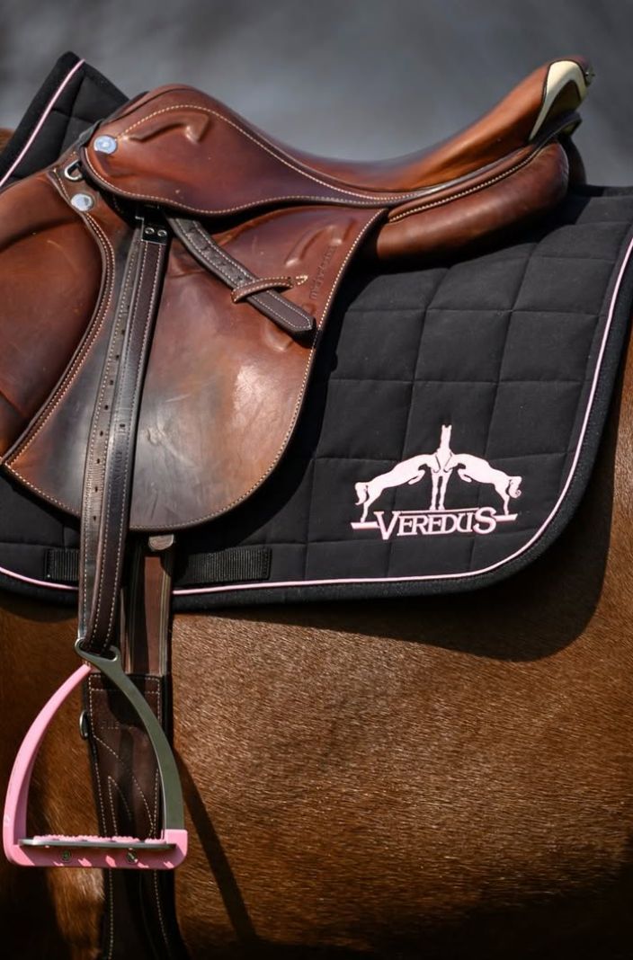 Veredus Springschabracke Mikrofaser Schwarz/Light Pink