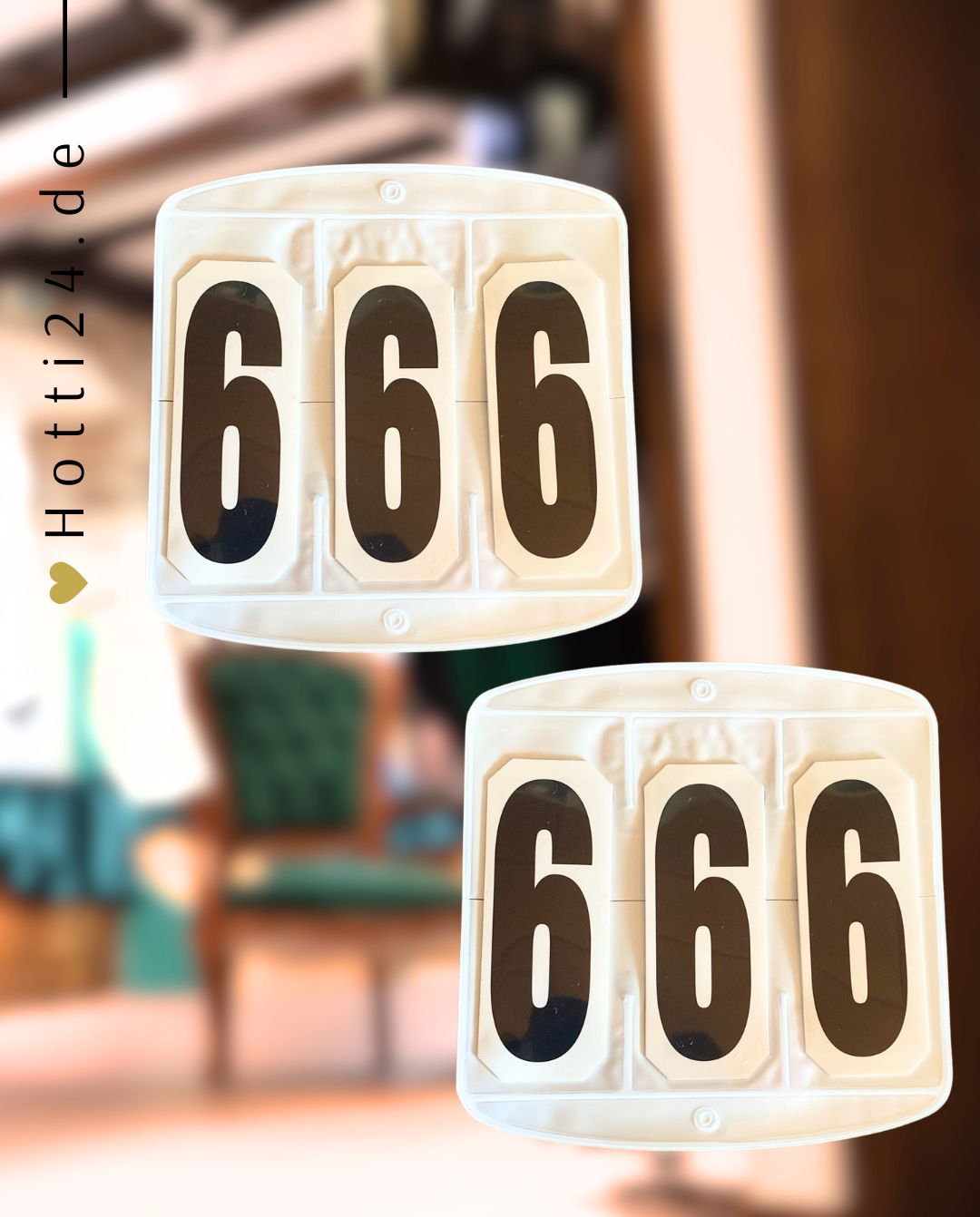 Waldhausen »Startnummern Klettverschluss 3-stellig 2er Set White