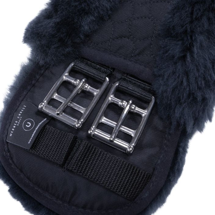 Werner Christ Sheepskin Girth Black/Anthracite