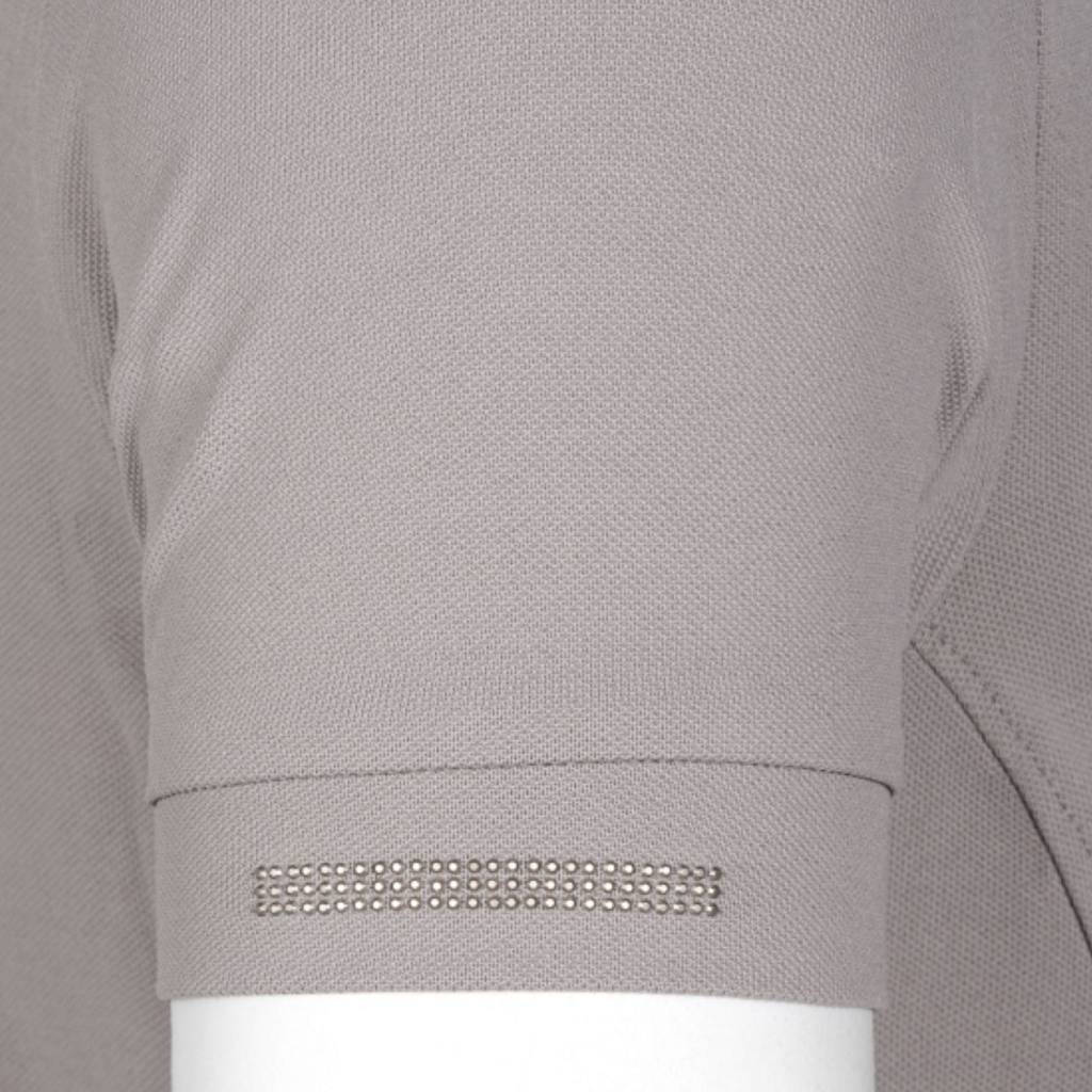 poloshirt beige von vorne nah