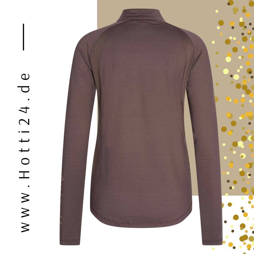 damen trainingsshirt braun hinten speed up imperial riding