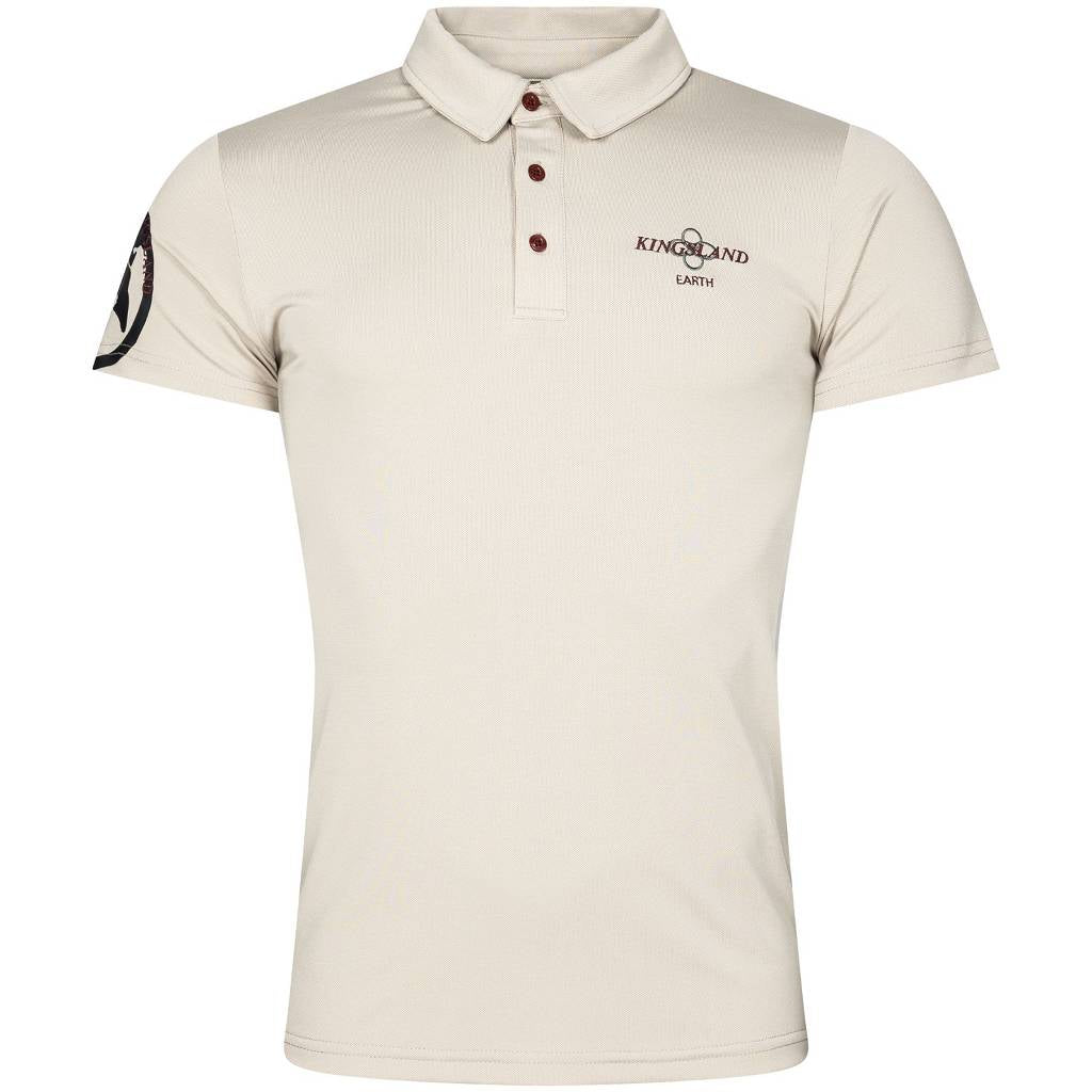 kingsland herren poloshirt beckett beige vorne