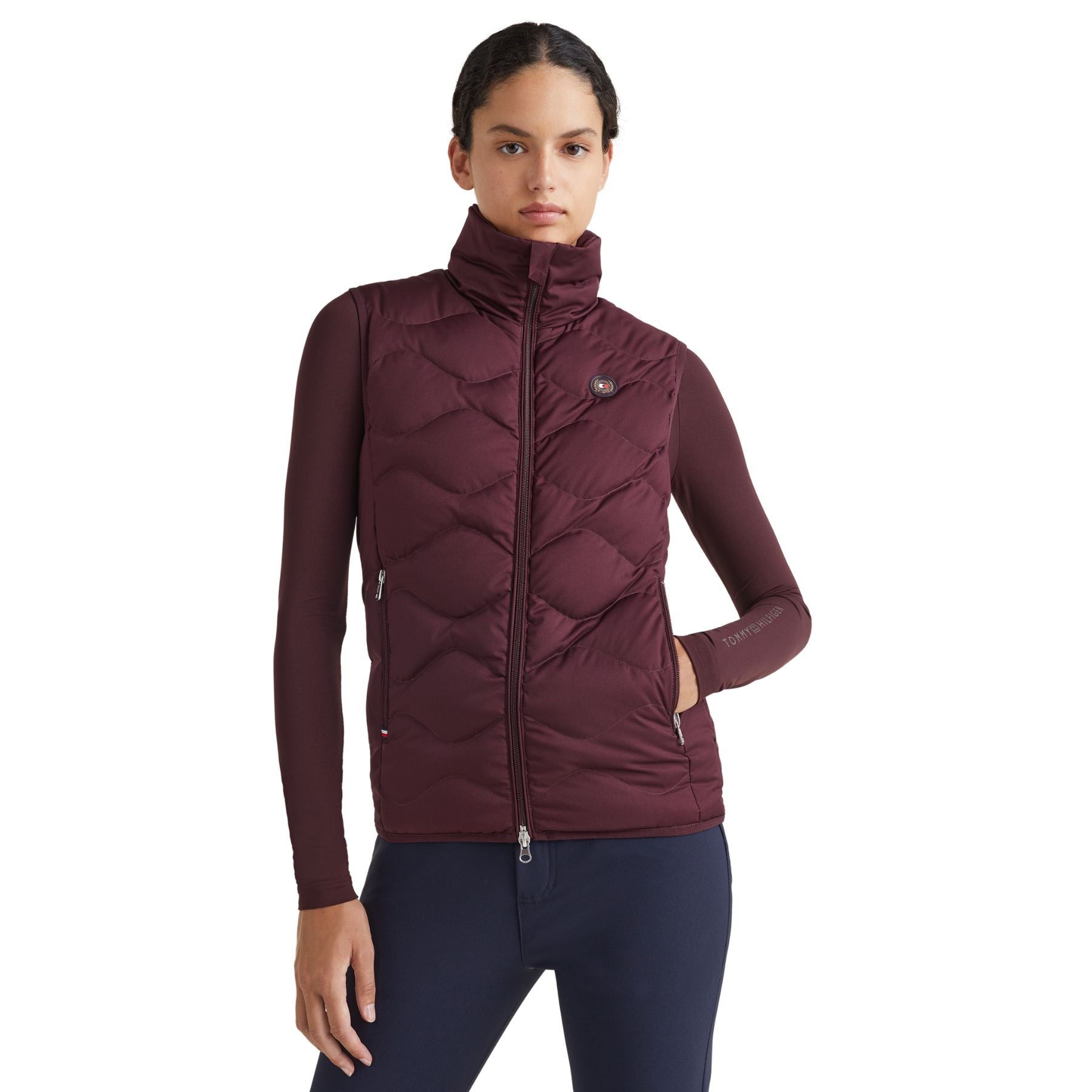 Tommy Hilfiger Equestrian »Daunenweste Deep Burgundy