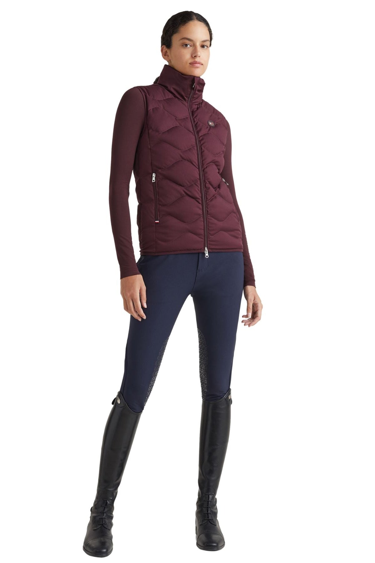 Tommy Hilfiger Equestrian Vest Deep Burgundy