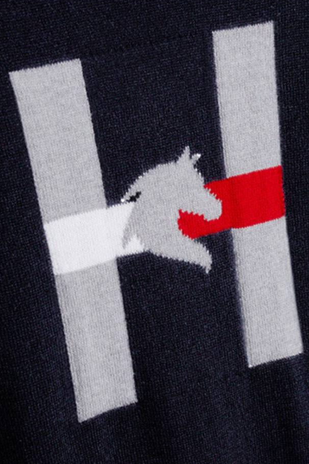 tommy hilfiger damen pullover blau detail