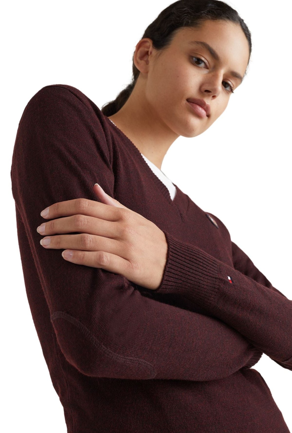 Tommy Hilfiger Equestrian Jumper Burgundy