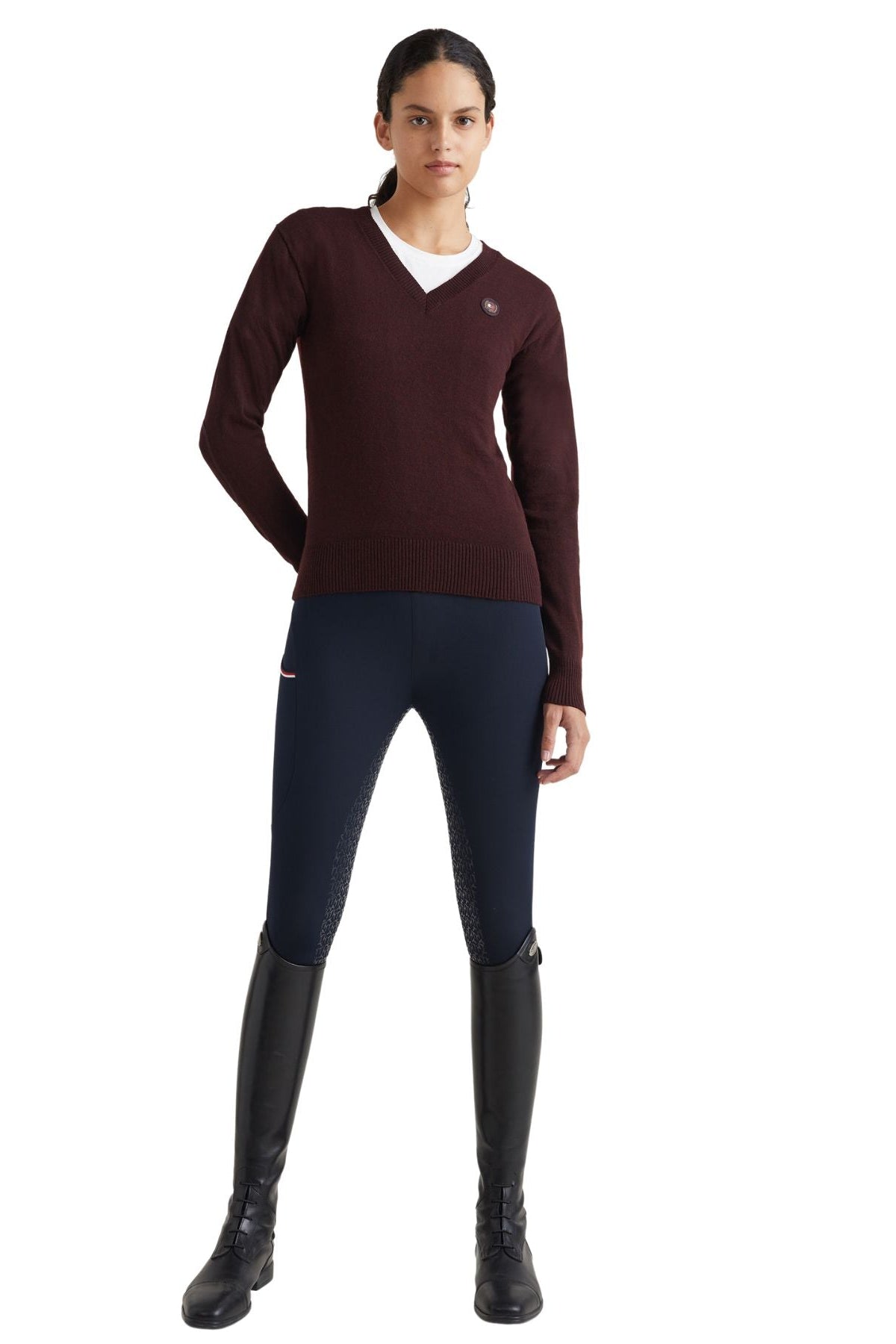 Tommy Hilfiger Equestrian Jumper Burgundy