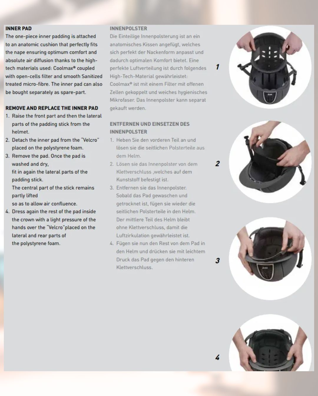 KEP Italia »Reithelm Cromo Textile Black Matt