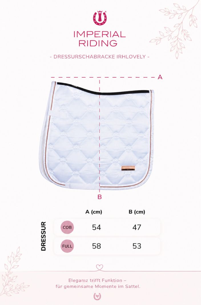 Imperial Riding Dressage Saddle Pad IRHLovely Flower