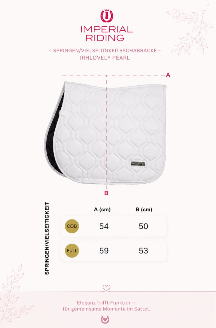 Imperial Riding All Purpose Saddle Pad IRHLovely Pearl Cappuccino