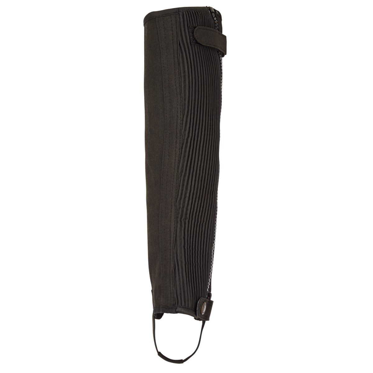 SUEDWIND Chaps mit der Artikelnummer 113005103003 sind in der Farbe Schwarz erhältlich. Diese Reiterchaps oder Stiefelettenchaps könnten aus einem dehnbaren Material namens "Stretchy" gefertigt sein. Materialien und weiteren Details der Stiefelette kann auf der Website www.Hotti24.de gefunden werden.