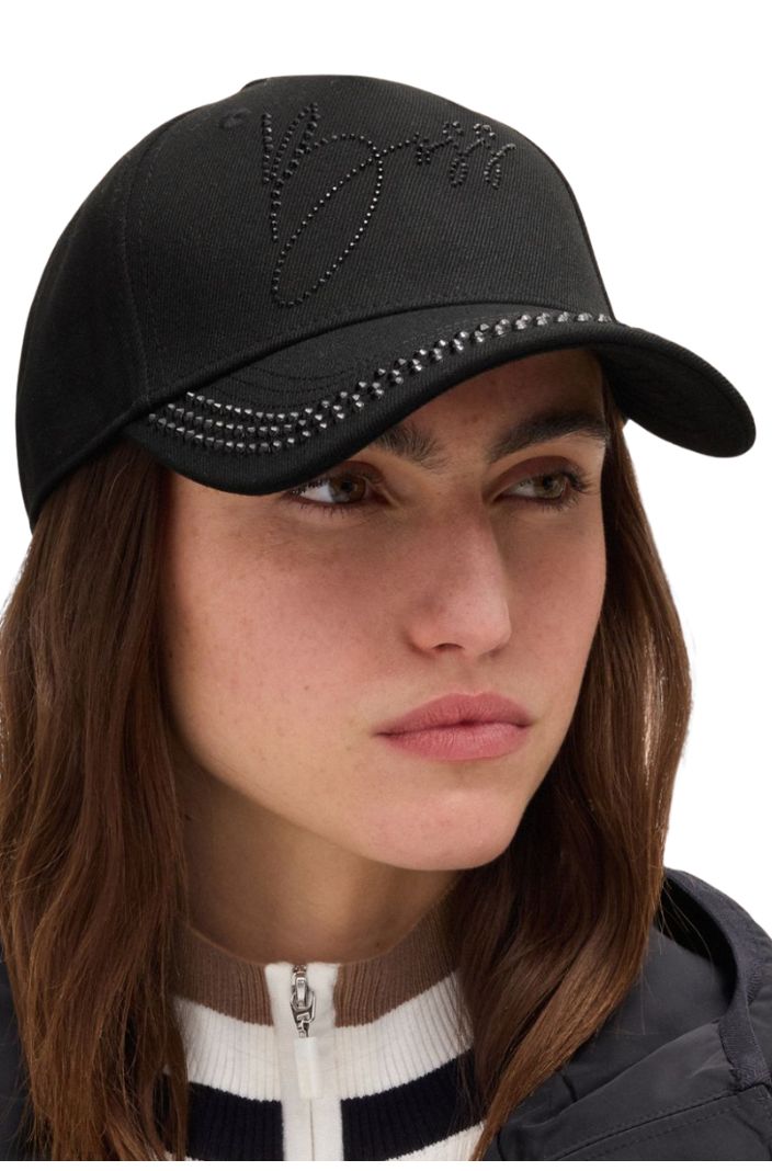 BOSS Equestrian Cap Classic Crystal Schwarz