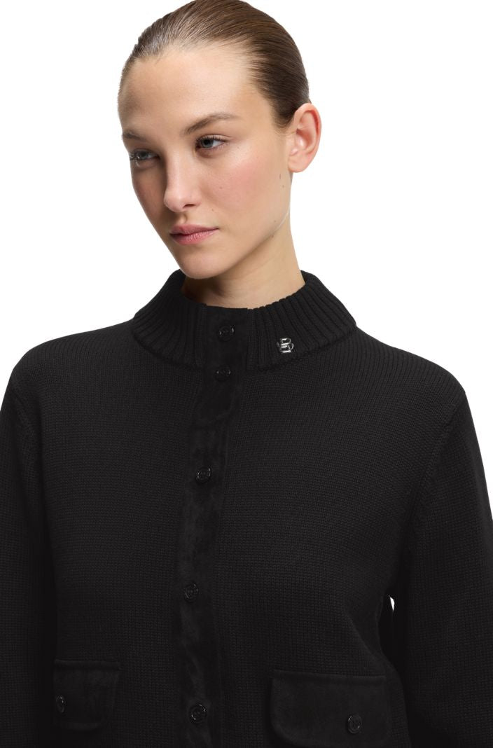 BOSS Equestrian Cardigan Elony Schwarz