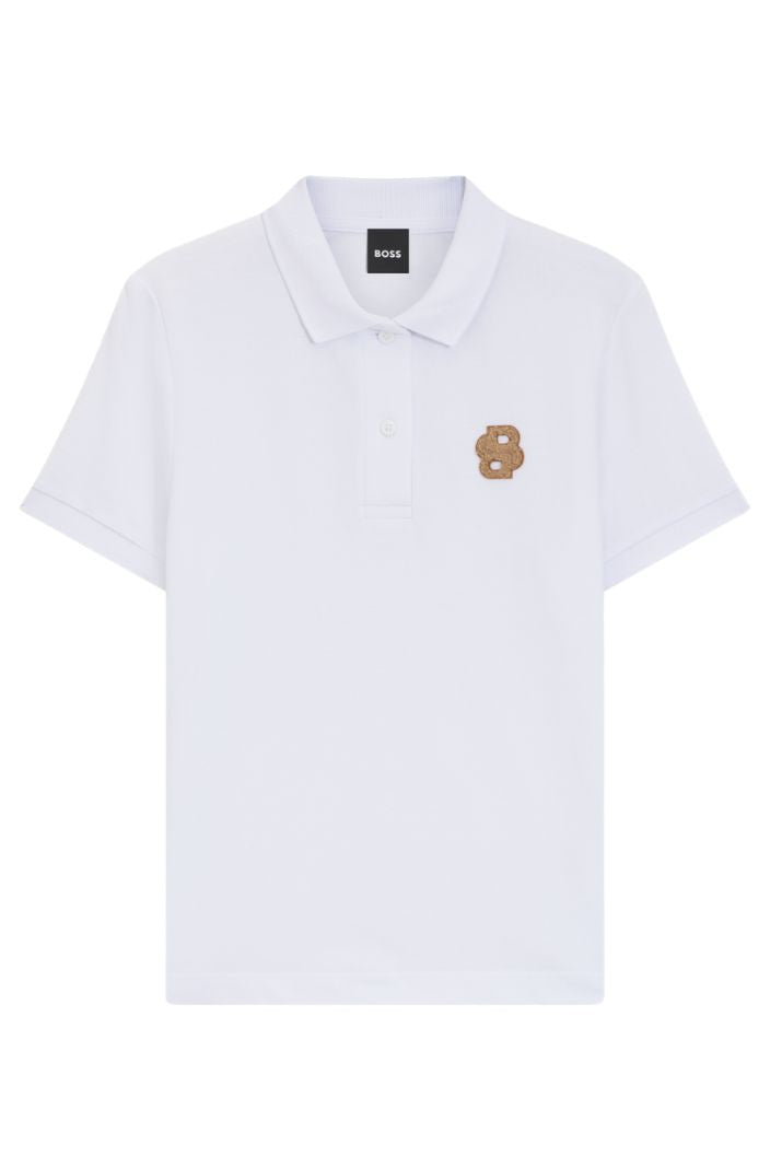 BOSS Equestrian »Damen Poloshirt Mona White