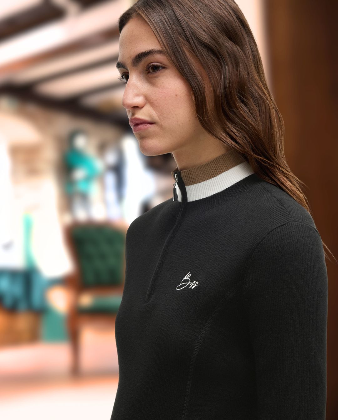 BOSS Equestrian »Pullover Abigal Signature Black