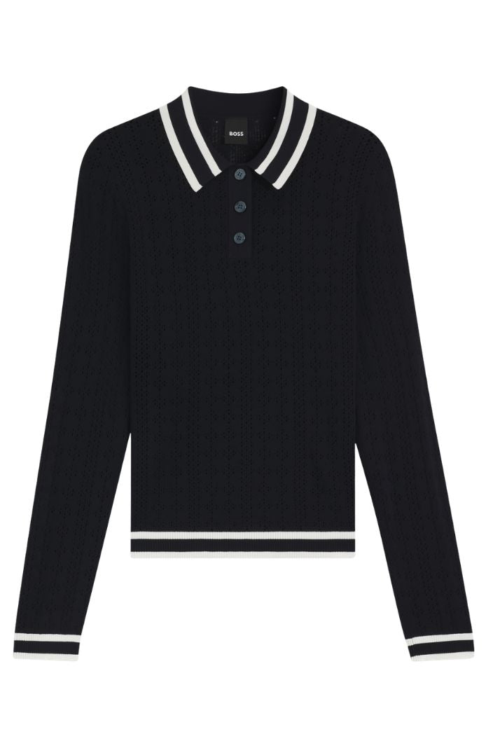 BOSS Equestrian Jumper Polo Pam Sky Captain