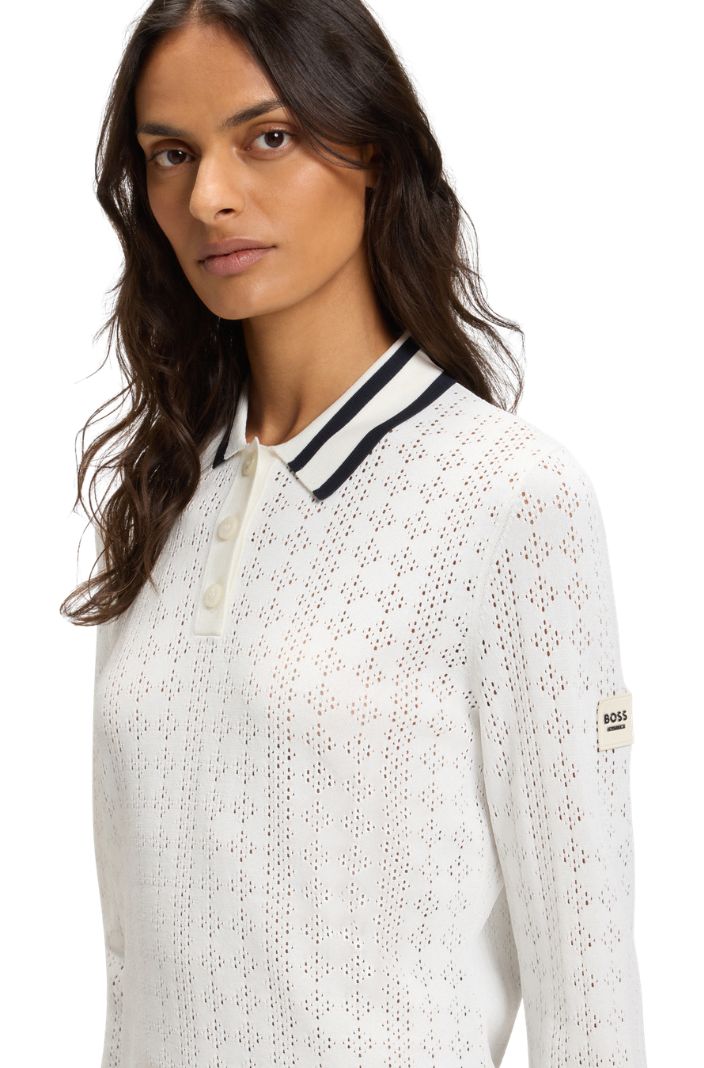 BOSS Equestrian Pullover Polo Pam Soft Cream