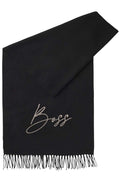 BOSS Equestrian Schal Logo Schwarz