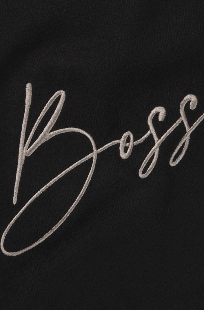 BOSS Equestrian Schal Logo Schwarz
