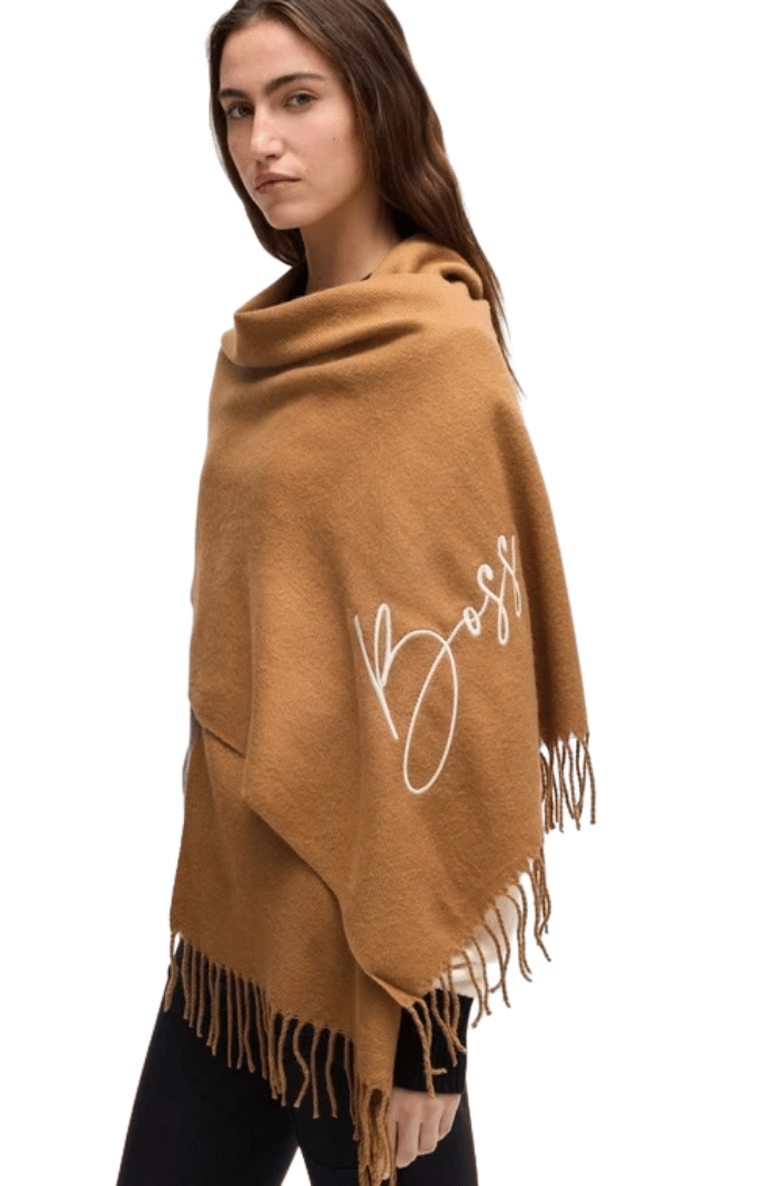 BOSS Equestrian "Scarf Logo Camel