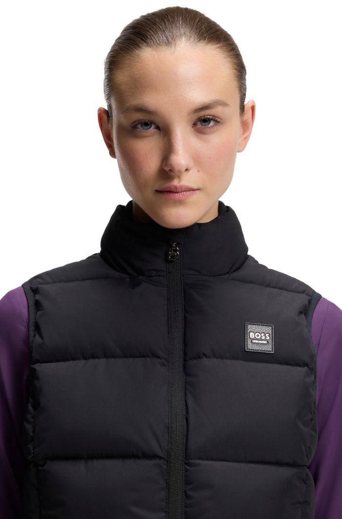 BOSS Equestrian Steppweste Viola Schwarz